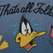 Looney Tunes Daffy Duck Thats All Folks Wii Remote Controller Skin